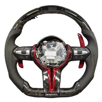Volant sport en cuir et fibre de carbone à 3 branches pour M2/M3/M4/M5/M6/X5M F30/F10/F20/F35/F22/F18/F07/F01/E90/E92/E46