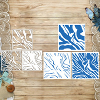 Pochoirs en plastique lavables pour journal, pochoirs réutilisables en film PET, pochoirs Mylar personnalisés pour le dessin DIY, modèles de peinture pour tissus et murs