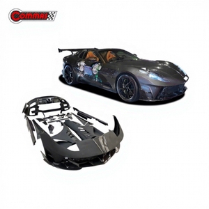 Kit carrosserie de qualité supérieure en fibre de carbone sèche style MSY pour Ferrari 812 : pare-chocs avant, jupes latérales, ailes, spoiler arrière - Product Image 1