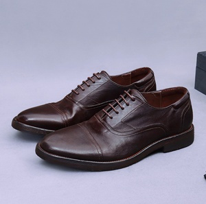 Chaussures Oxford en cuir véritable pour hommes, style formel, motif floral, pour affaires et mariage, imperméables, légères, à enfiler, intemporelles - Product Image 4