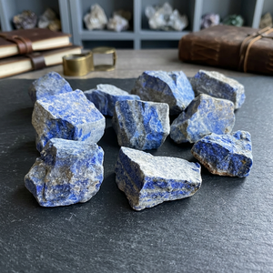 Lapis Lazuli หินหยาบหินธรรมชาติแท้สำหรับทำและตกแต่ง - Product Image 3