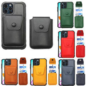 Adsorption automatique 2 en 1 PU cuir magnétique Mag coque de téléphone carte de crédit portefeuille pour Apple <span class=keywords><strong>iPhone</strong></span> 12 <span class=keywords><strong>13</strong></span> <span class=keywords><strong>Mini</strong></span> Promax - Product Image 4