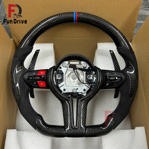 Volante in Pelle e Fibra di Carbonio Serie F M Sport per <span class=keywords><strong>BMW</strong></span> <span class=keywords><strong>F30</strong></span> 340i F10 535i F32 <span class=keywords><strong>F20</strong></span> F36 F22 M4 F82 X5 F15 F80 M3 F11 F31 F01 - Product Image 3
