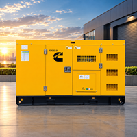 Générateur diesel silencieux à moteur Cummins, démarrage automatique, châssis ouvert, ATS, 20 kVA, 30 kVA, 50 kVA, 100 kW, pour usage industriel et domestique, directement de l'usine