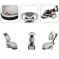Promenade rotatoire électrique de brosse de Offre Spéciale derrière la dimension compacte commerciale robotique de dessiccateur d'épurateur de plancher