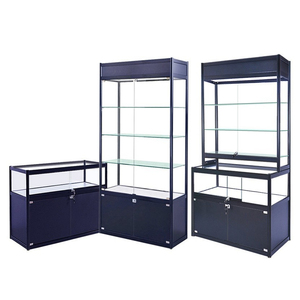 Factory customized wholesale modern retail display cabinet jewelry glass display cabinet