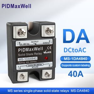 MS-1DA4840 มินิเรเลย์โซลิดสเตตแบบเปิดปกติ <span class=keywords><strong>SSR</strong></span>-<span class=keywords><strong>40</strong></span> <span class=keywords><strong>DA</strong></span> 3-32Vdc อินพุต 24-480Vac เอาต์พุต ได้รับการรับรองมาตรฐาน CE รับประกัน 2 ปี - Product Image 2