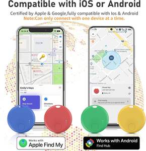 Mini Rastreador GPS, Etiqueta de Rastreo Aéreo, Sistema Dual, Etiquetas Inteligentes con Alarma para Android/iOS, Rastreo de Equipaje y Objetos, Hecho en China - Product Image 1