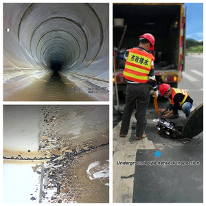 2/4MP điện nâng CCTV hệ thống thoát nước đường ống Robot Crawler kiểm tra hệ thống camera với báo cáo kiểm tra thời gian thực - Product Image 6