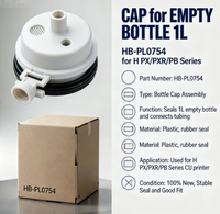 Bouchon pour bouteille vide 1L HB-PL0754 compatible avec les séries H PX/PXR/PB, pièces d'imprimante CIJ