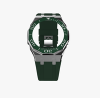 Kit de modification de bracelet en caoutchouc et de modification métallique pour montre G-Shock GA2100, lunette en céramique de luxe, boîtier de montre pour Casio G-Shock GA 2100 Mod