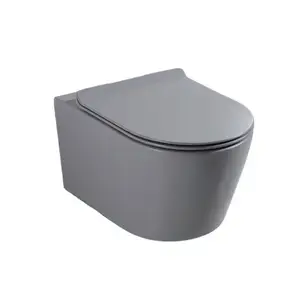 Promotional Items Sanitary Ware Grey Wc Ceramic Wall-hung Ceramic Color Toilet One-piece One Piece Wall Mounted