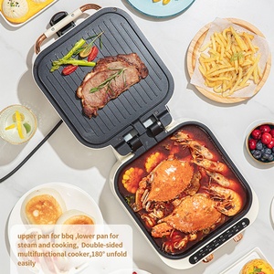 Nueva sartén eléctrica antiadherente de aluminio fundido, fábrica al por mayor, <span class=keywords><strong>olla</strong></span> caliente eléctrica y parrilla de barbacoa, horno de pizza multifuncional - Product Image 4