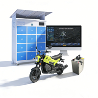 Gabinete de intercambio de baterías solares de 12 ranuras, con carga rápida PD, impermeable IP54, pago por código QR/tarjeta, para taller de reparación en ciudad africana