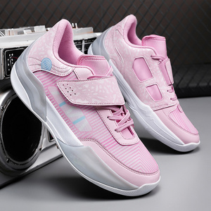Zapatos de carreras de baloncesto de escuela secundaria para niños y niñas, tendencia de moda ligera, amortiguación con cordones, correr para niños grandes - Product Image 4