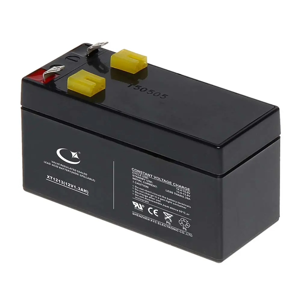 12V 1.3ah Oplaadbare Batterij Agm Verzegelde Loodzuurbatterij Voor Noodverlichting Alarmsysteem