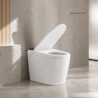 WC intelligent avec bidet intégré, en céramique, double chasse à jet siphonique, capteur automatique, siège chauffant, auto-nettoyant, télécommande