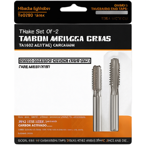 Ttake Set Of 2 Hss Hand <b>Taps</b> Ta1602 Fine Pitch Din 2182 Iso 2 6h <b>Taps</b> And Dies - Product Image 2
