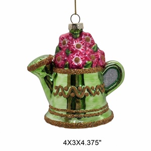 Set di Attrezzi da Giardinaggio in Vetro Soffiato a Mano di Alta Qualità, Ornamenti Natalizi in Vetro, Pistola ad <span class=keywords><strong>Acqua</strong></span>, Annaffiatoio, Grembiule - Product Image 2