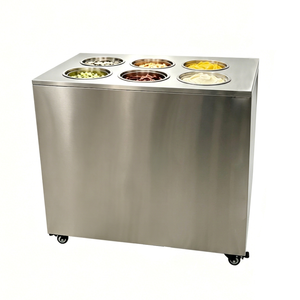 Pozzetti gelato <b>case</b> Hard Ice Cream Showcase 6 Pan Ice Cream Refrigerator Dipping Cabinet Freezer <b>Display</b> <b>Case</b> - Product Image 4