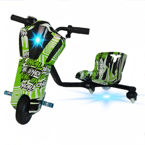 Trottinette électrique <span class=keywords><strong>3</strong></span> <span class=keywords><strong>roues</strong></span> pour enfants 36V <span class=keywords><strong>350W</strong></span>, avec fonctions de <span class=keywords><strong>drift</strong></span> et de torsion, modèle Crazy <span class=keywords><strong>360</strong></span> <span class=keywords><strong>Drift</strong></span> Cart, avec éclairage LED multicolore - Product Image 1