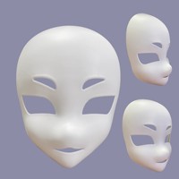 1 pièce Masque vierge en plastique ABS pour cosplay anime Kig Kemono, Halloween, pour fabricant de Furrysuit, Masque Kig Rumi