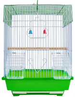 Vente directe d'usine, cages pliables portables de style industriel pour oiseaux et chats, cages de voyage en métal et en fer pour l'extérieur, 38x28x21cm