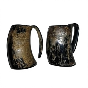Cuerno para Beber de Cuerno de Buey, Estilo Vikingo, Hecho a Mano, Portátil, de Material Orgánico, con Forma de Ángel, Coleccionable, de B.S INTERNATIONAL - Product Image 6