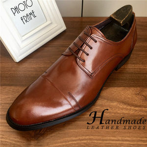 Zapatos de cuero de tres piezas con cordones, elegantes, formales, casuales, estilo británico, para hombre, para oficina y traje. - Product Image 6