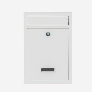 Hot Sale Metal Wall Mounted White Color Mailbox Small Mini Mailbox <strong>Postbox</strong> Letter Box for <strong>Home</strong> - Product Image 1