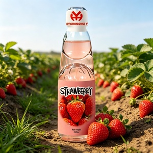 Boisson pétillante aromatisée à la <span class=keywords><strong>fraise</strong></span> 200 ml – Mini bouteille en verre – <span class=keywords><strong>Liqueur</strong></span> de fruits sucrée – Boisson de fête portable – Mini soda à la <span class=keywords><strong>fraise</strong></span> - Product Image 4