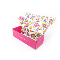 Boîte d'emballage personnalisée pour une bouteille, couleur personnalisée, boîte d'emballage en papier kraft ondulé pliable avec impression extérieure et intérieure