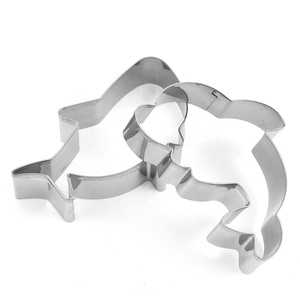 YJ Merveilleux Personnalisé 12 Pcs Animaux Marins Formes En Acier Inoxydable Biscuit Cutters Cookie Timbres Moule DIY Biscuit cutter ensemble - Product Image 2