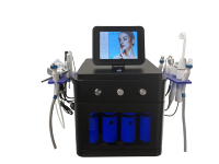 Appareil de beauté pour le visage 2-en-1 en matériau ABS, microdermabrasion, hydrodermabrasion, machine faciale Hydra, Hydrafacy