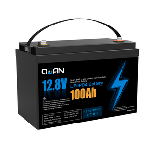 Batería de fosfato de hierro y litio LiFePO4 de 12V 100Ah, impermeable IP65 para vehículos recreativos, embarcaciones y carritos de golf fuera de la red - Product Image 5