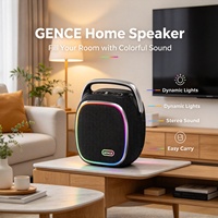 GENCE OEM ODM Nouvelle Enceinte Portable Étanche IPX6 avec Poignée, Bluetooth 5.0, Subwoofer Basses Profondes pour Camping en Plein Air et Fêtes à la Plage