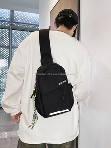 Sac messager D2037 pour homme et femme, petit sac à dos bandoulière, sac de poitrine, sacoche plate légère pour le sport et la moto, fabriqué au Zhejiang - Product Image 5