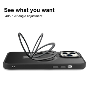 2024 Beelan meilleure vente anneau en alliage d'aluminium givré antichoc étui de support magnétique pour <span class=keywords><strong>iPhone</strong></span> 14 Pro Max - Product Image 6