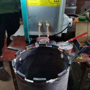 New Stone Cutting <strong>Diamond</strong> Saw Blade <strong>Segment</strong> <strong>Brazing</strong> Induction Welding <strong>Machine</strong> - Product Image 4