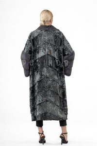 <span class=keywords><strong>Abrigo</strong></span> de Piel de Visón con Cola Ancha, Cuello y Puños de Piel de Visón, <span class=keywords><strong>Abrigo</strong></span> de Tela Astrakhan, <span class=keywords><strong>Abrigo</strong></span> de Piel de Karakul, Precio de Fábrica, Chaquetas de Cuero para Mujer - Product Image 6