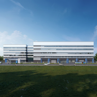 Edificio de Oficinas con Estructura de Acero Resistente y Diseño Profesional