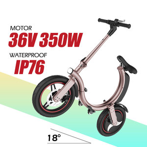 MK114 36v 350w IP76 étanche, vente en gros, batterie de 14 pouces, Mini <span class=keywords><strong>v</strong></span>élo électrique pliable, prix de gros - Product Image 1