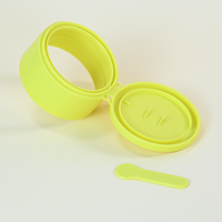 Conteneur cosmétique en plastique mat personnalisé avec logo couleur, emballage unique pour crème, pots pour gommage au sucre et beurre corporel