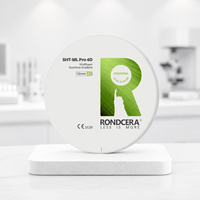 Bloc de zircone anatomique multicouche Rondcera 11 couches, dégradé de teinte, pour prothèse dentaire partielle fixe, Fresadora Dental SHT-ML Pro 4D