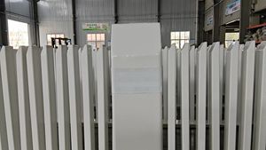 Poteau de sécurité carré en acier <span class=keywords><strong>blanc</strong></span> avec sommet incliné, modèle australien, en promotion - Product Image 3