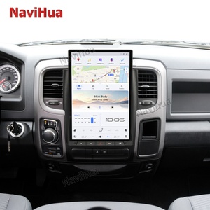 Kit de mise à niveau intérieur Navihua, écran vertical Android 13 de 14,4 pouces, style Tesla, système de navigation GPS audio pour Dodge RAM 1500 2013-2018 - Product Image 3
