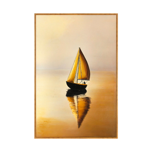Póster <span class=keywords><strong>de</strong></span> Arte Abstracto Minimalista con Elementos <span class=keywords><strong>de</strong></span> Veleros, Pintura Moderna para Decoración del Hogar, Mural <span class=keywords><strong>de</strong></span> Lienzo Pintado a Mano - Product Image 6