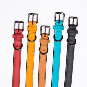 Benutzer definierte personal isierte Leder Hunde halsband Langlebige Neopren gepolsterte wasserdichte Hunde halsbänder für große mittelgroße kleine Größe - Product Image 3