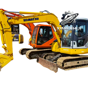 Excavatrice d'occasion Komatsu 78US-6, marque japonaise d'origine, 7 tonnes, petite taille, sur chenilles en caoutchouc. - Product Image 1