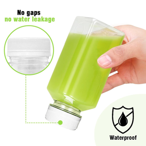 Botellas de Plástico Transparente de 250 ml para Jugo con Tapas de Aluminio e Impresión de Logotipo Personalizado, Material PET Libre de BPA para Bebidas de Marca - Product Image 5